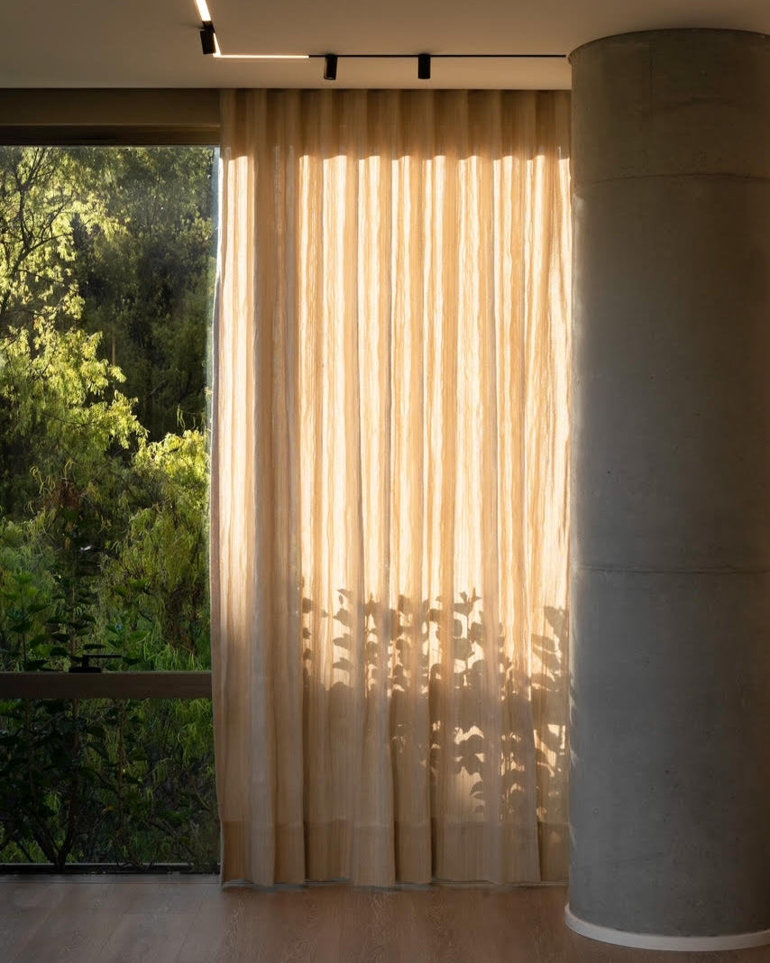 IKA WEAVE - Light Brown Baby Alpaca Mulberry Silk and Pearl Silk