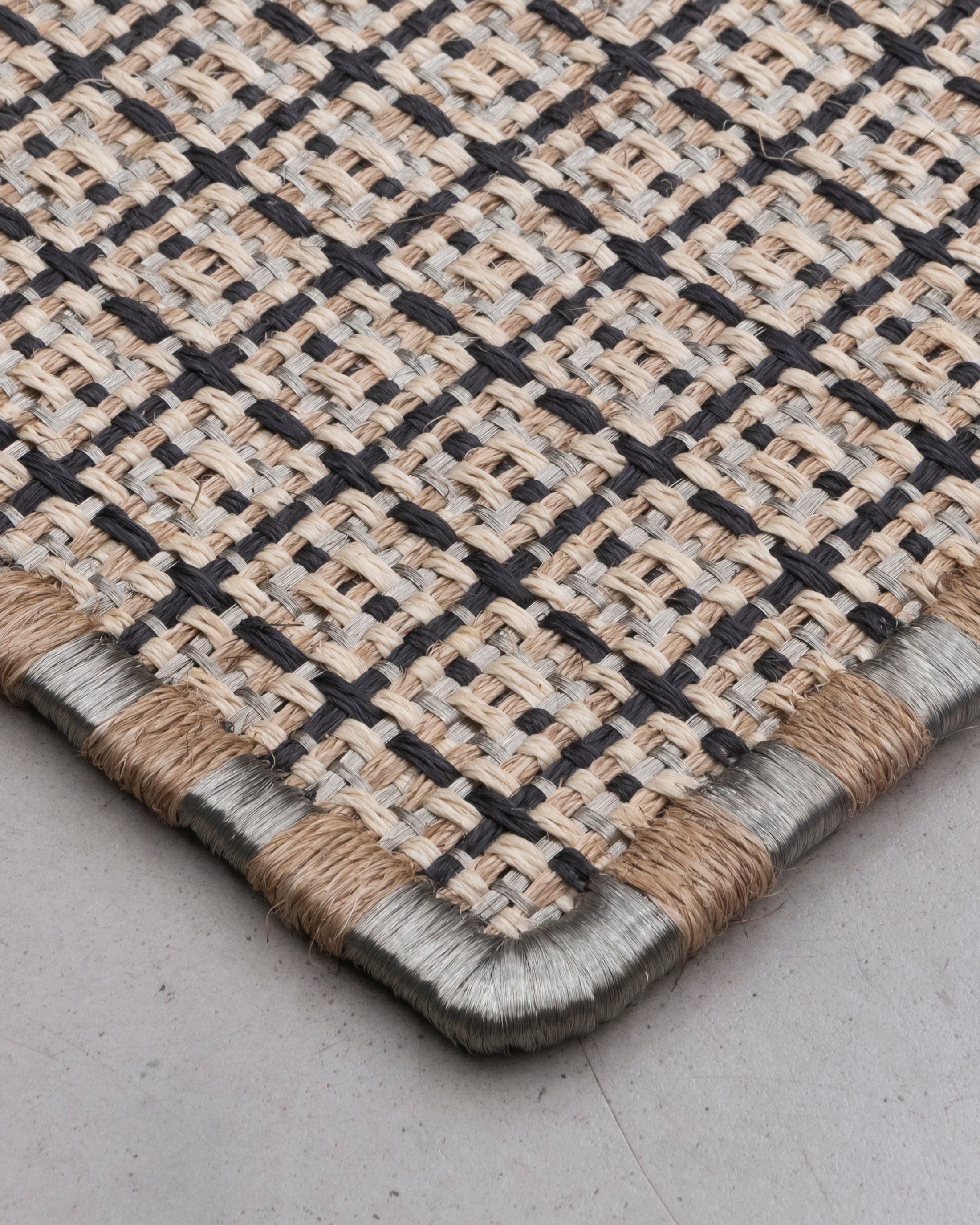CUADROS WEAVE - FIQUE FIBER AND STAINLESS STEEL