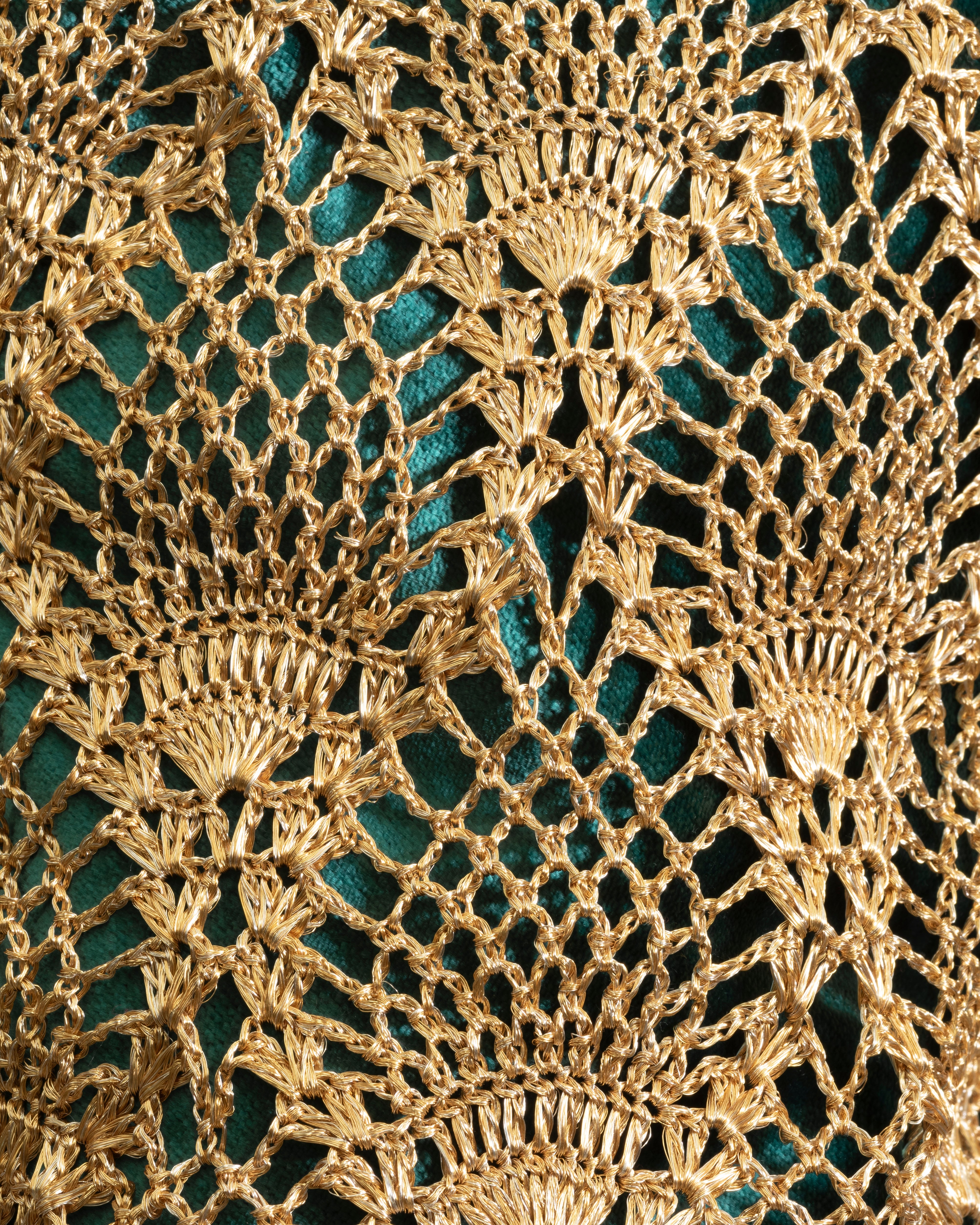 PINEAPPLE MOCHILA - GOLD & EMERALD LINING