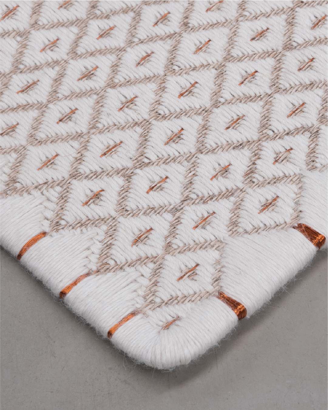 RHOMBUS WEAVE - ALPACA FIQUE FIBER AND COPPER