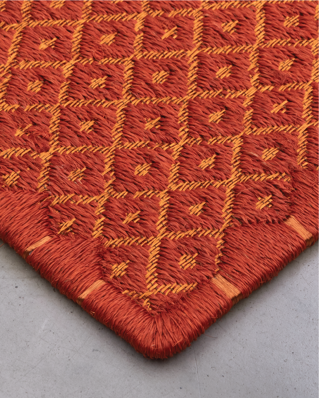 RHOMBUS WEAVE - FIQUE AND COPPER