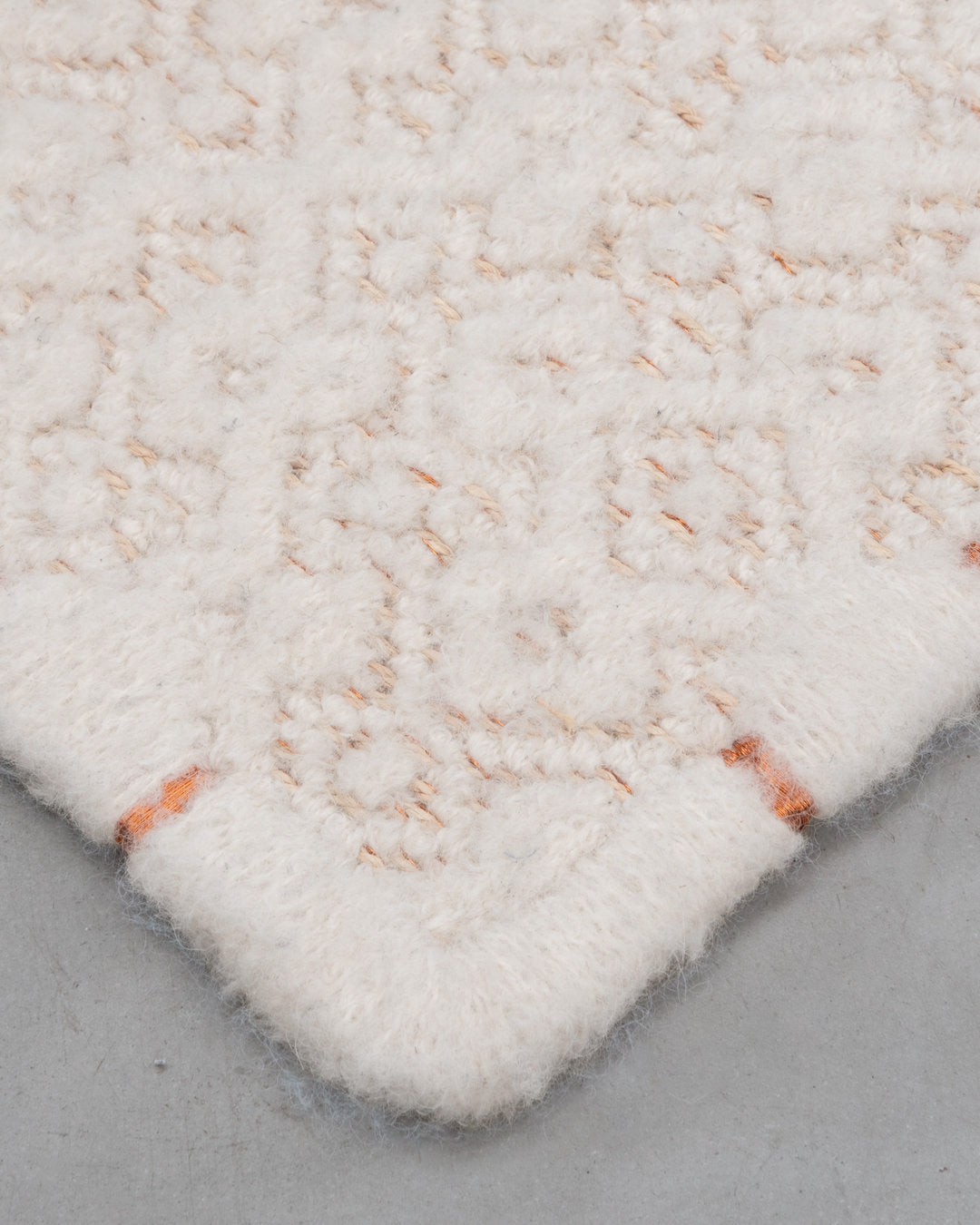 CASABLANCA WEAVE RUG IN CUMARE COPPER AND BOUCLÉ ALPACA