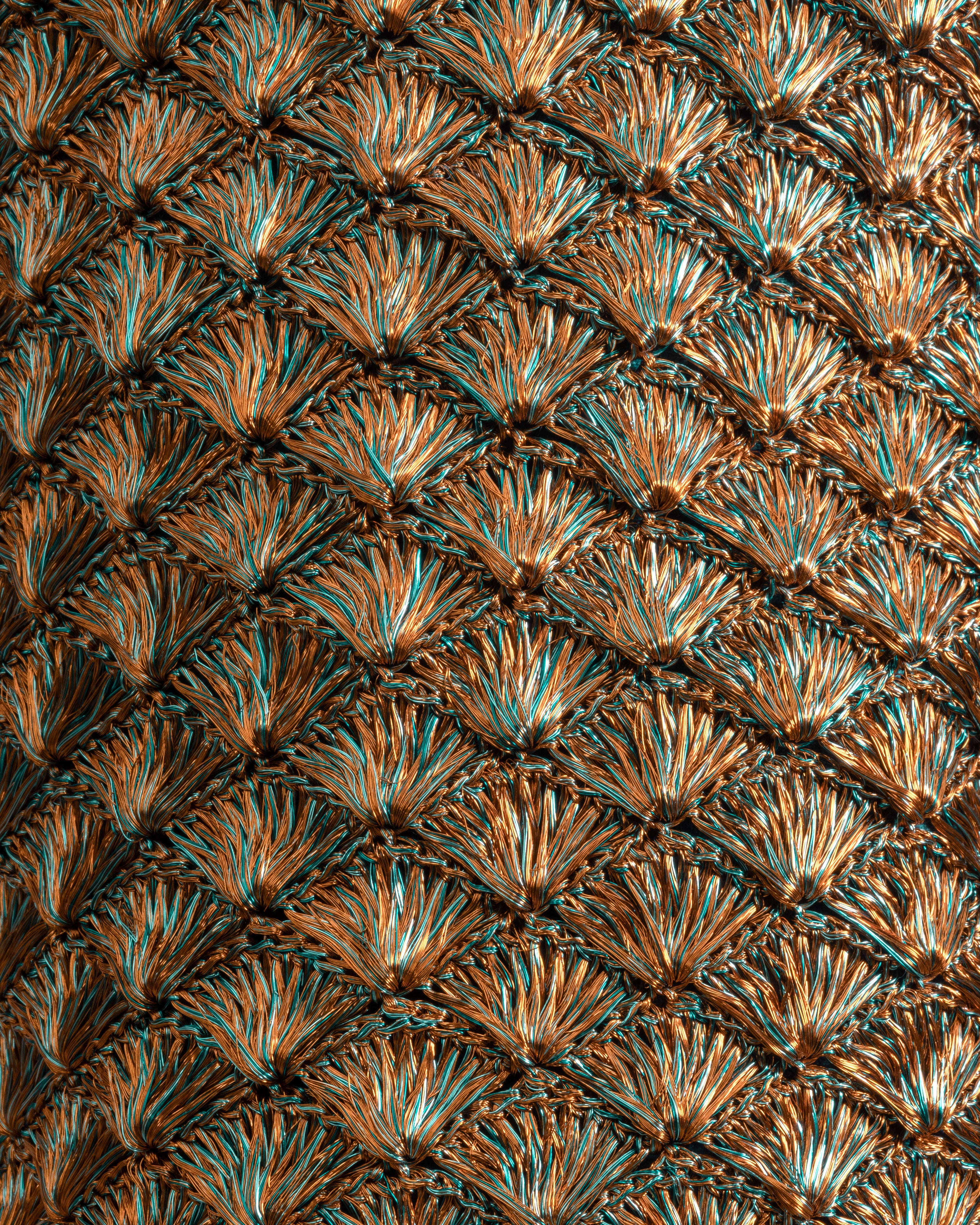 SEASHELL MOCHILA - COPPER & TURQUOISE
