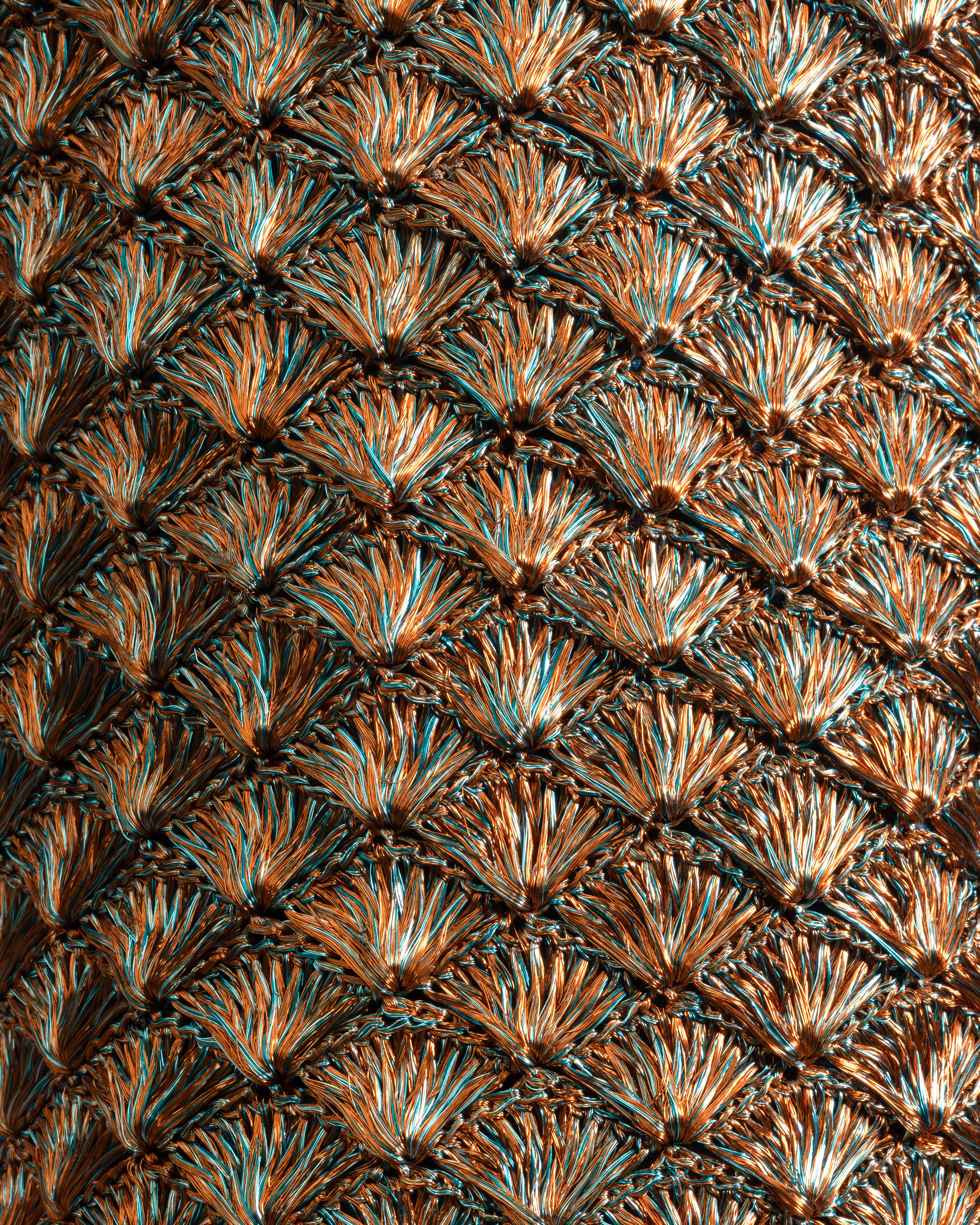 SEASHELL CLUTCH – COPPER & TURQUOISE