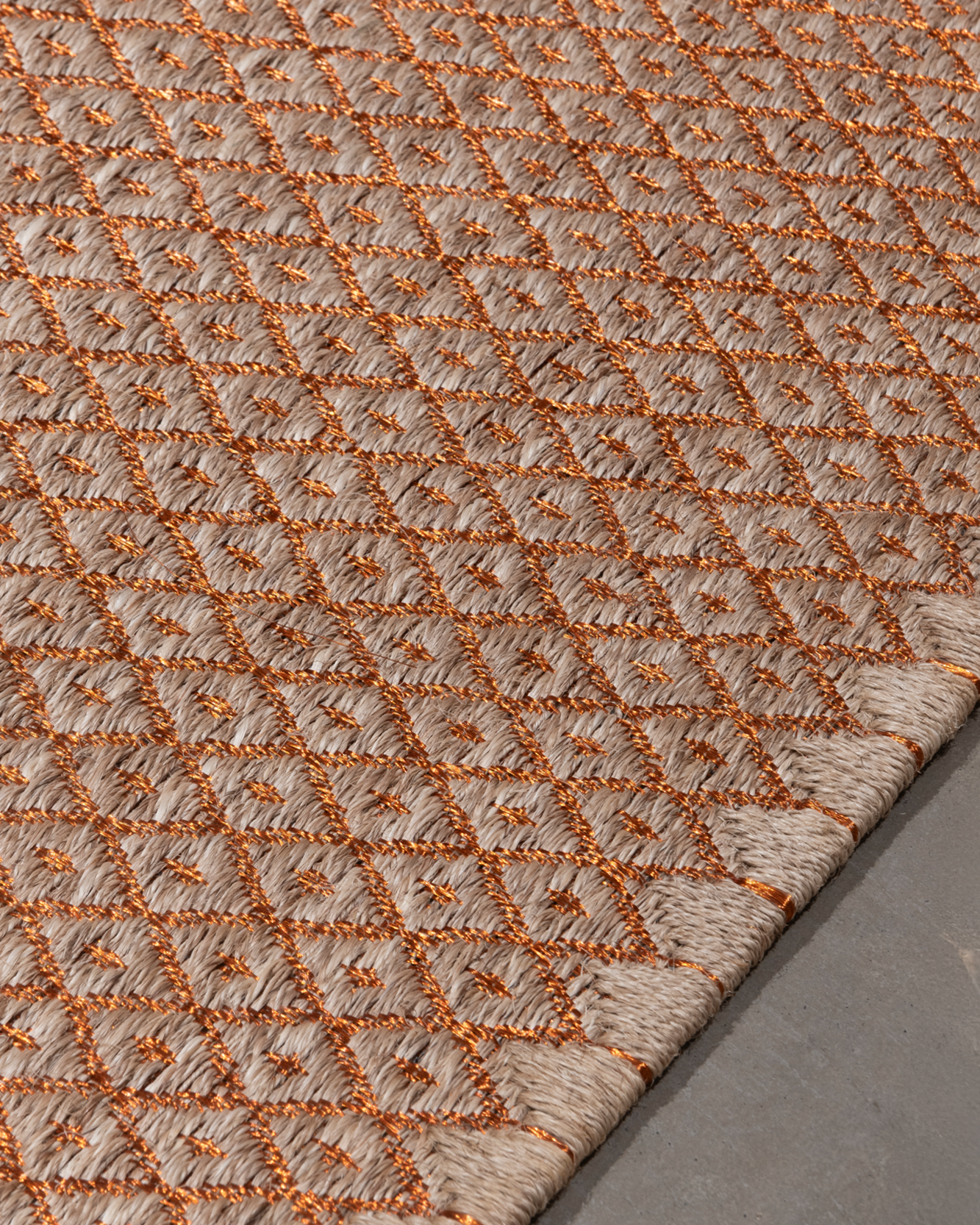 RHOMBUS WEAVE - FIQUE FIBER AND COPPER